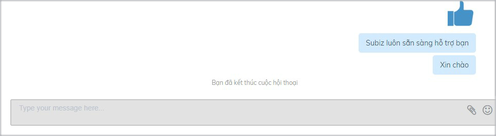 Hội thoại đã kết thúc