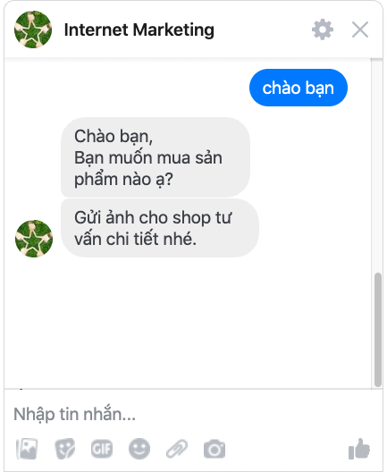 Subot tự động trả lời tin nhắn messenger