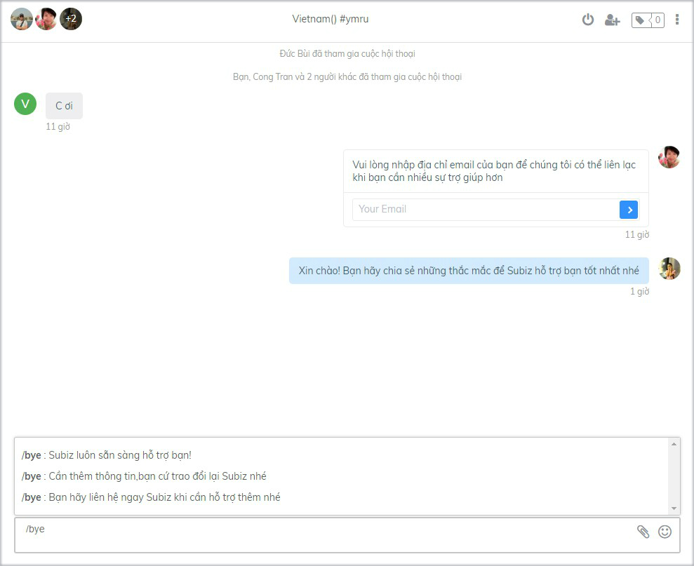 Sử dụng thư viện câu trả lời mẫu