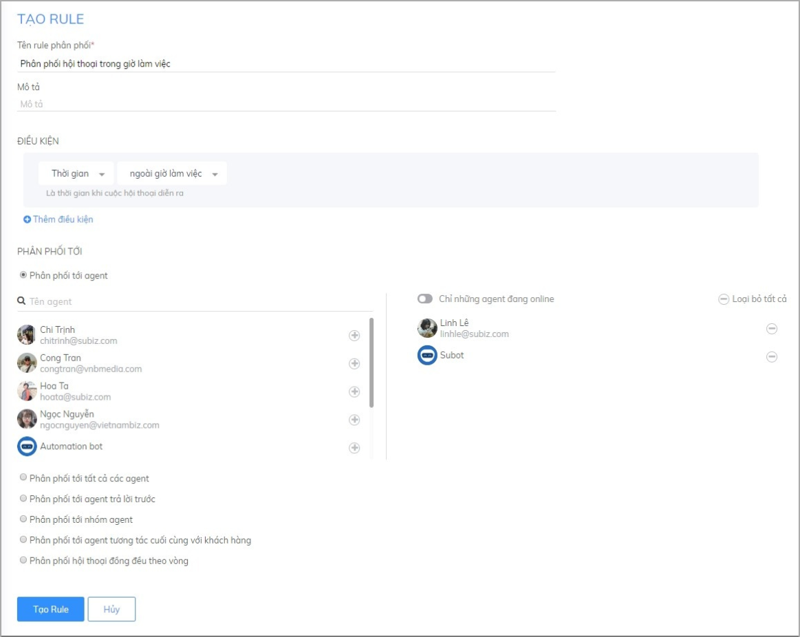 Ngoài giờ làm việc